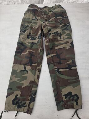 Genuine Gear Woodland Camo Cargo Pants Mens Medium Regular Ripstop Tactical BDU